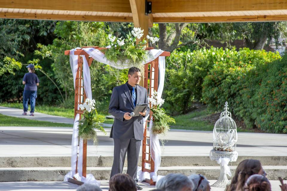 The officiant
