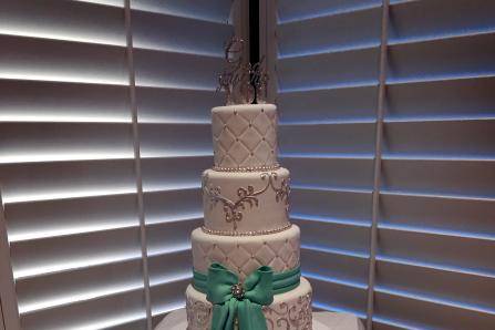 Wedding cake setup
