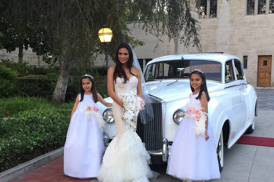 Bride with kids