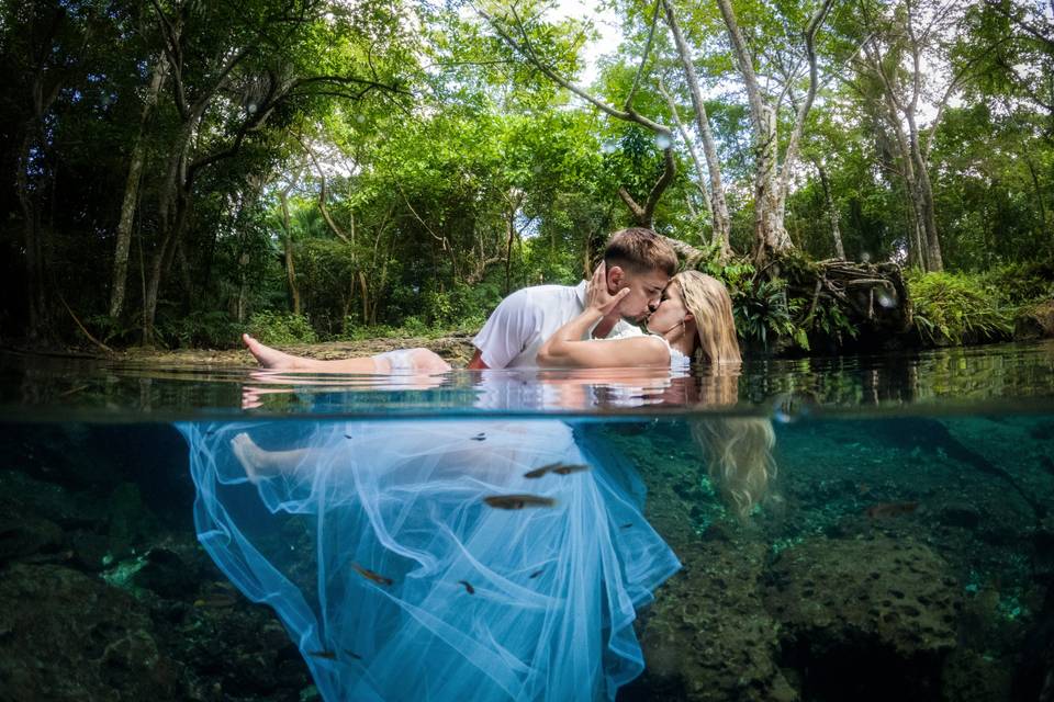 Underwater photoshoot