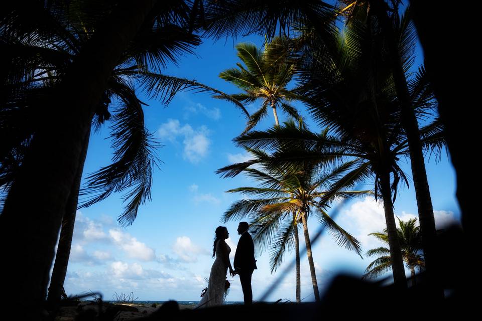 The bride and the groom