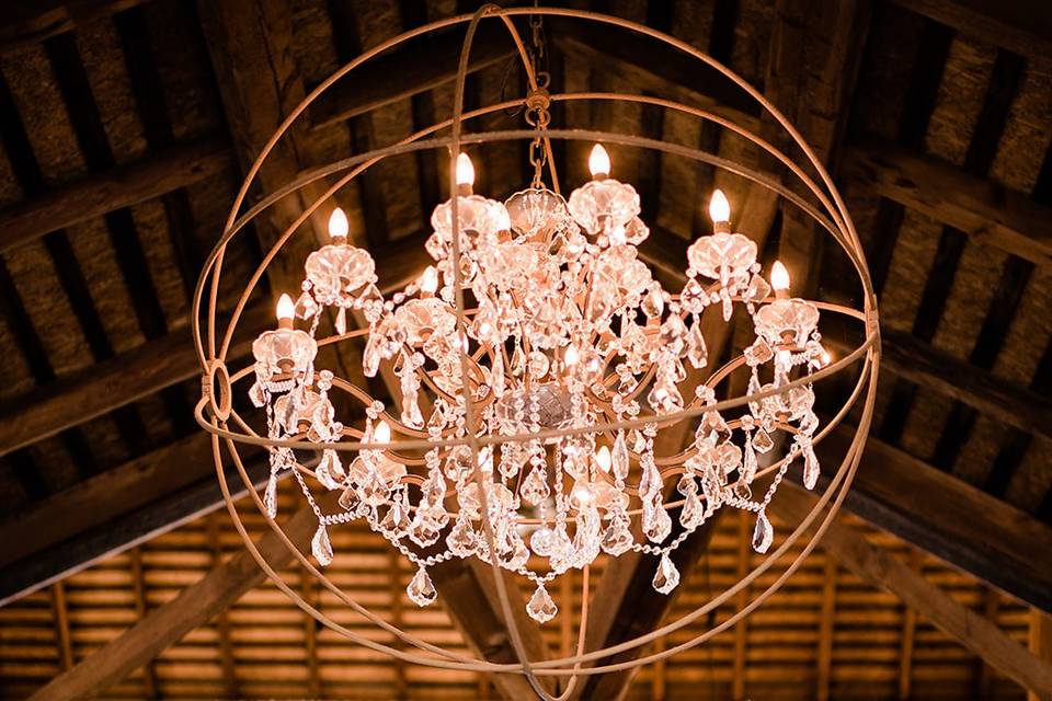 Our beautiful chandelier