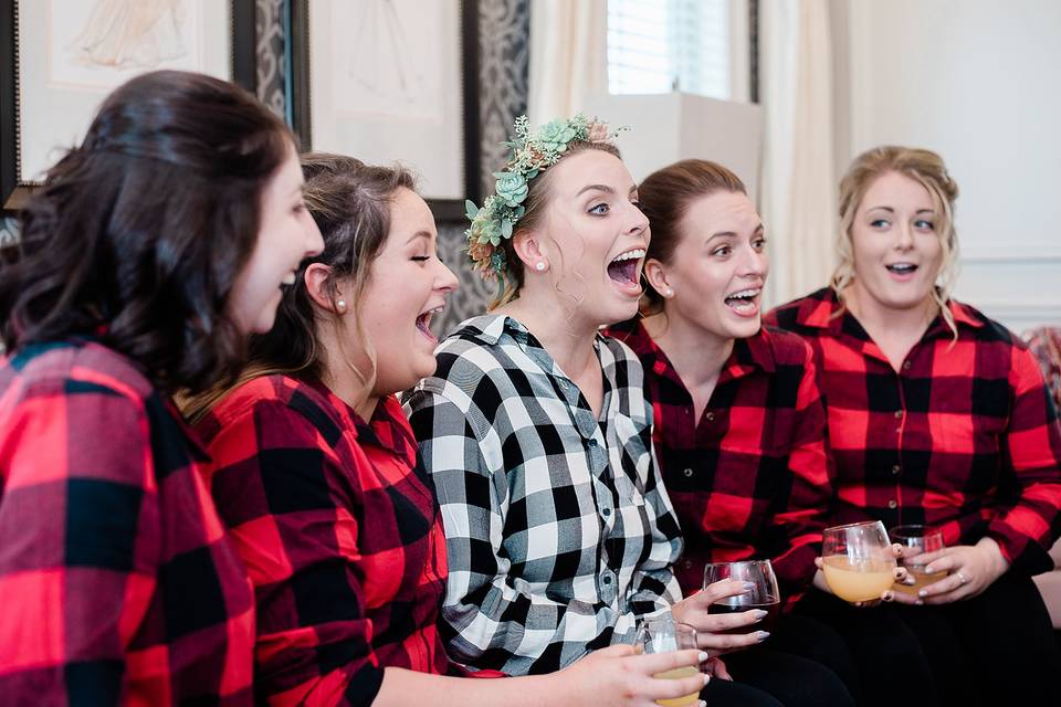 Sydney and her bridesmaids