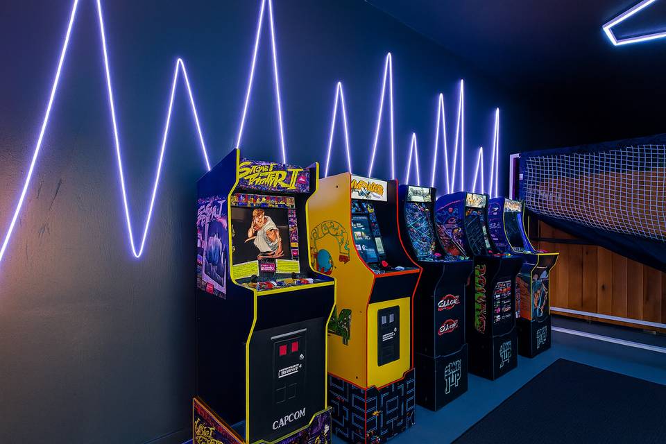 The arcade room