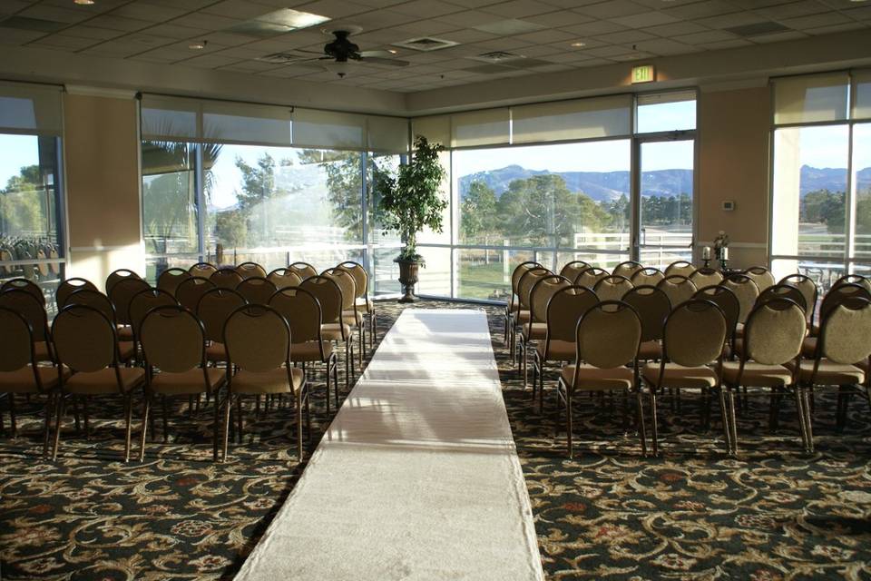 Indoor ceremony, grand ballroom