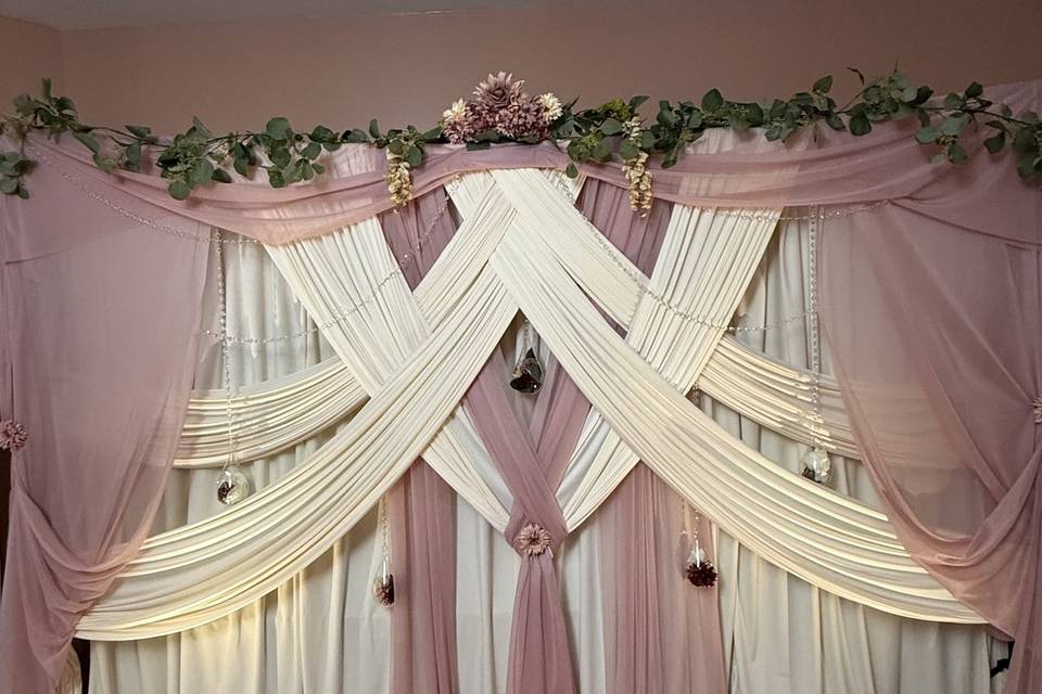 At home wedding ceremony