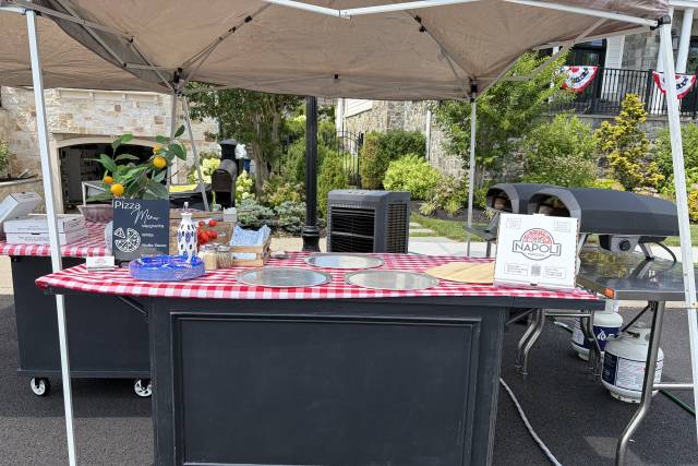 Our mobile cart setup