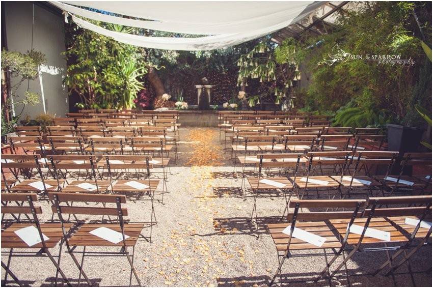 Wedding ceremony area