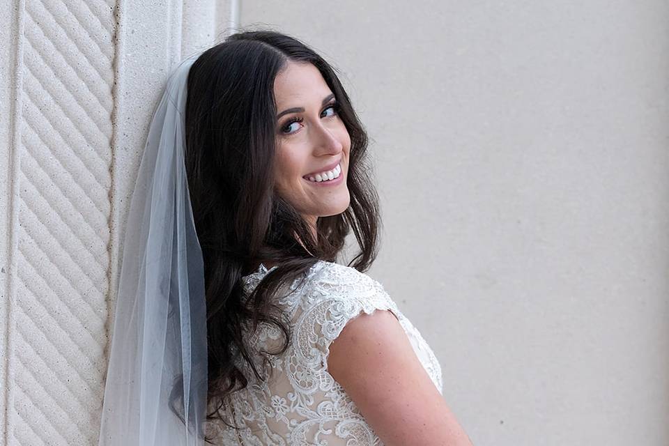 Beautiful Bride and Dress