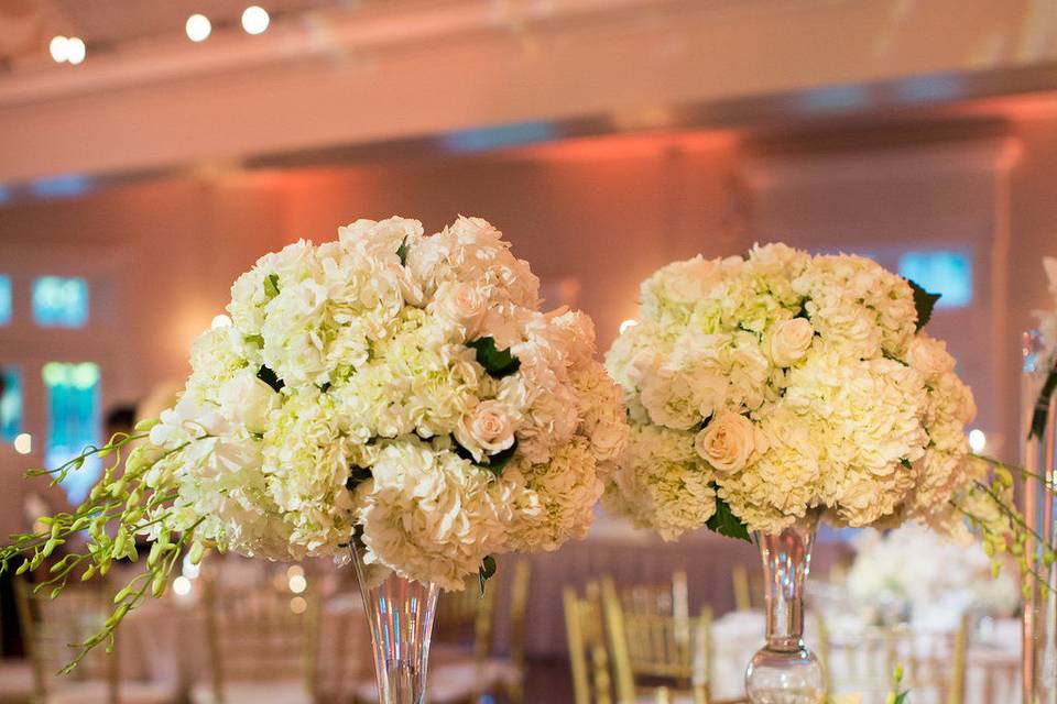 Tall table centerpieces