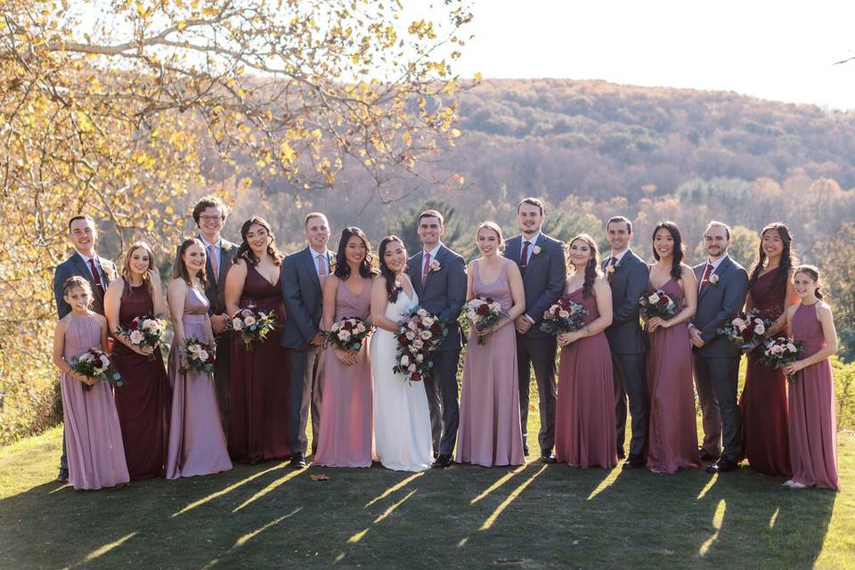 Fall Bridal Party Portrait