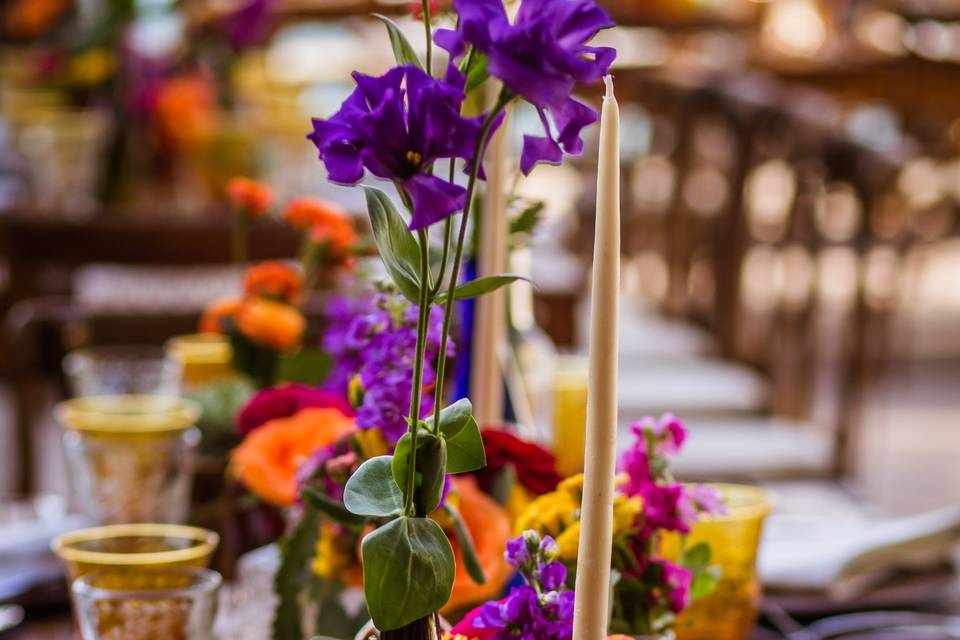 Colorful Mexican tablescape