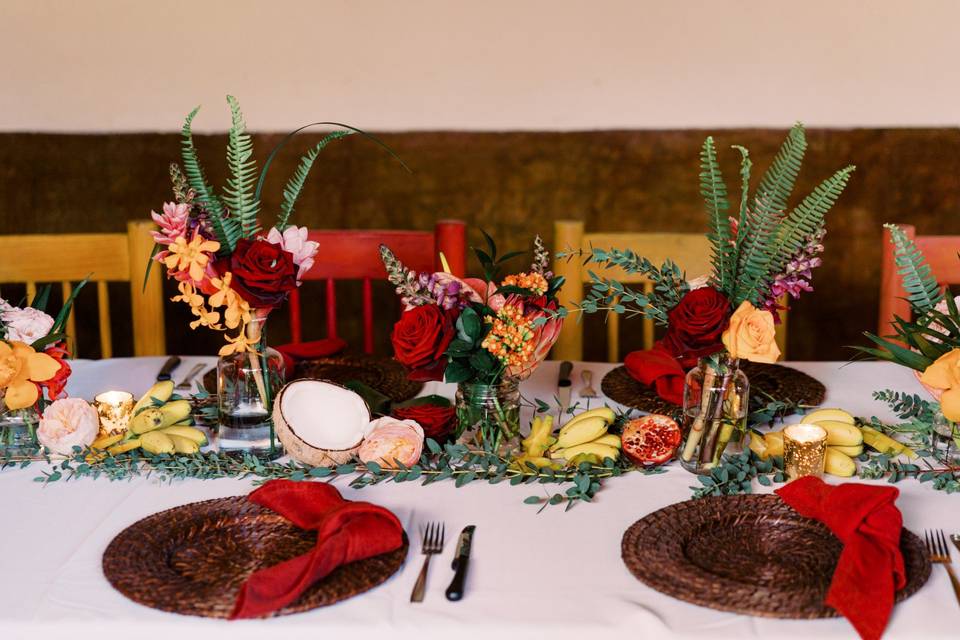 Beautiful mix tablescape