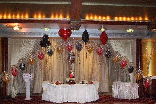 Gambling themed Bubble Arch