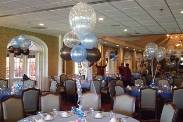 Fantasy Cloud and Topiary Centerpieces