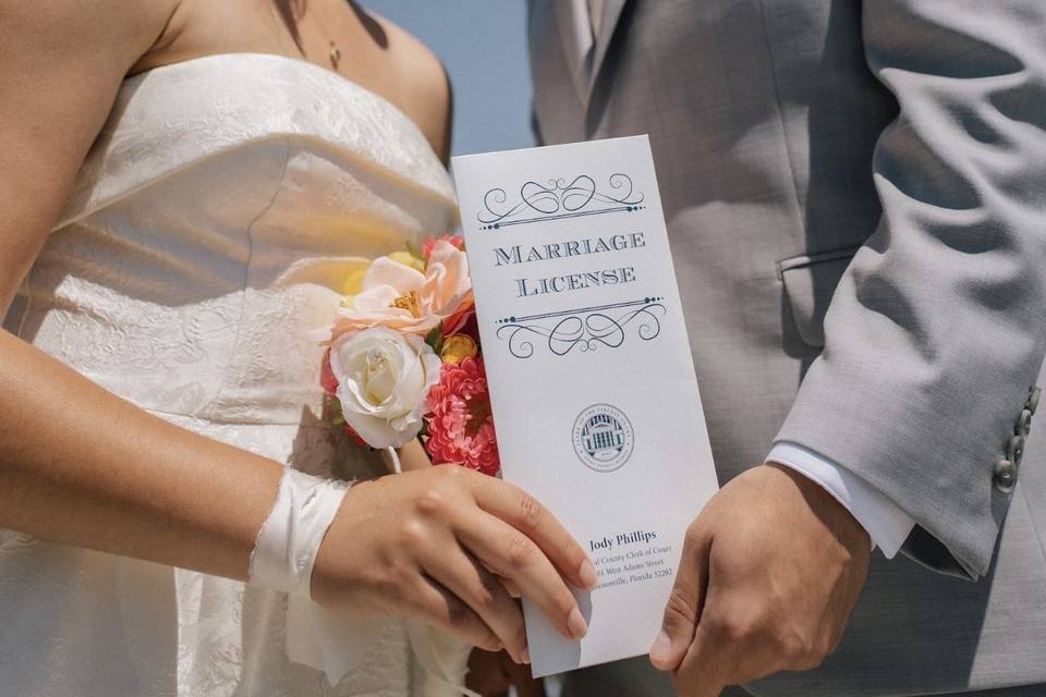 Marriage license