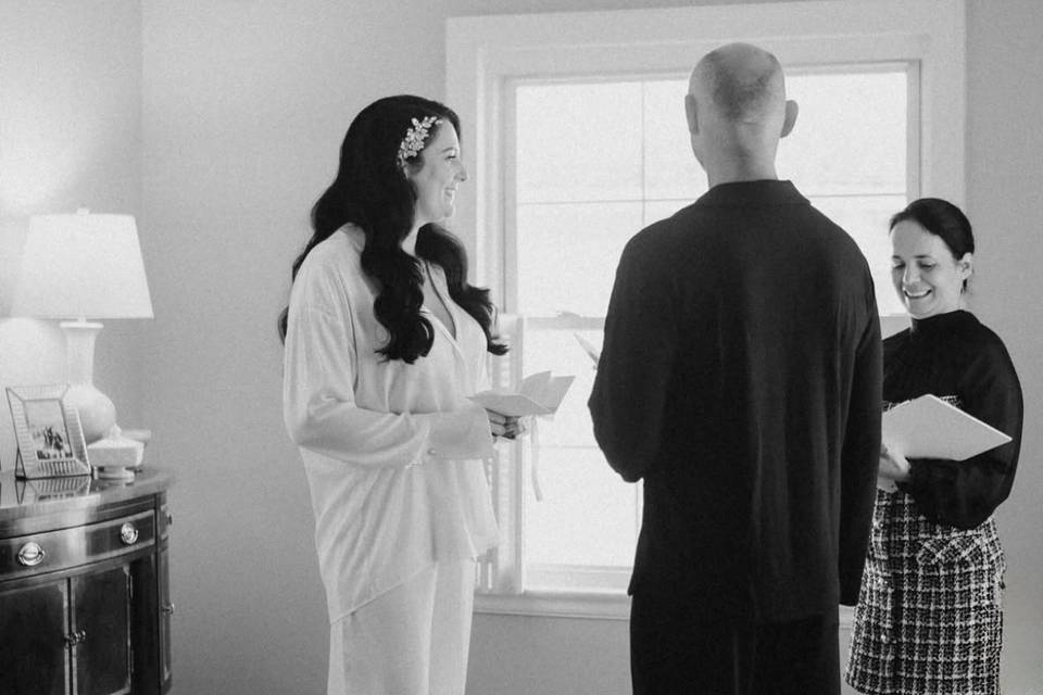 Intimate ceremony