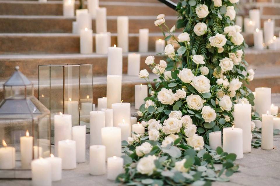 Staircase florals
