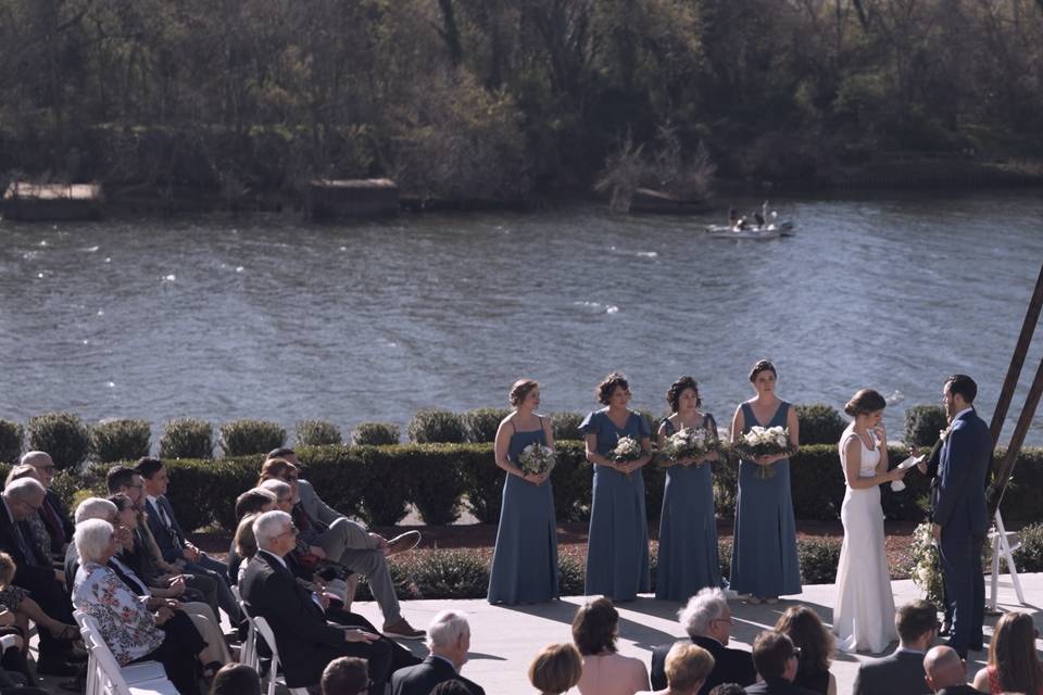 Riverfront ceremony