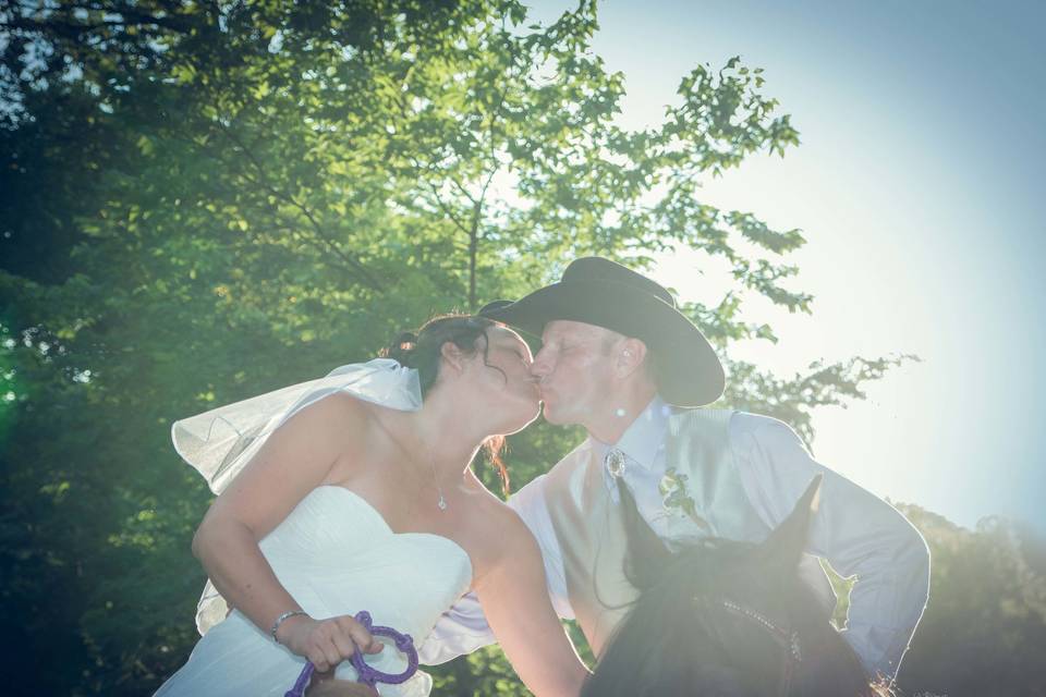 Rustic wedding at Crooked River Farm Weddings LLC.Photo by Crooked River Farm Photography LLC