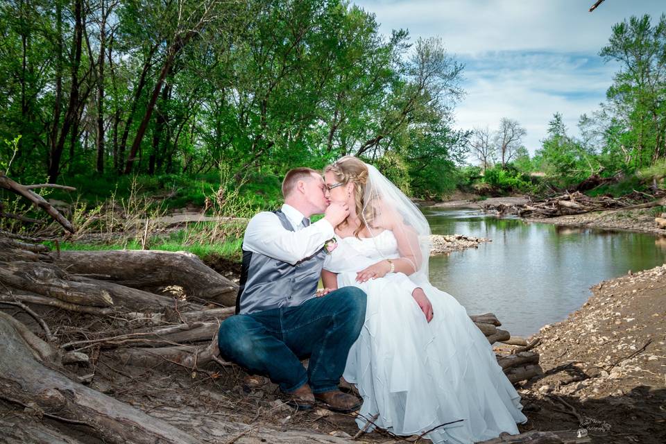 Couples portrait. Photo by Crooked River Farm Photography LLC.