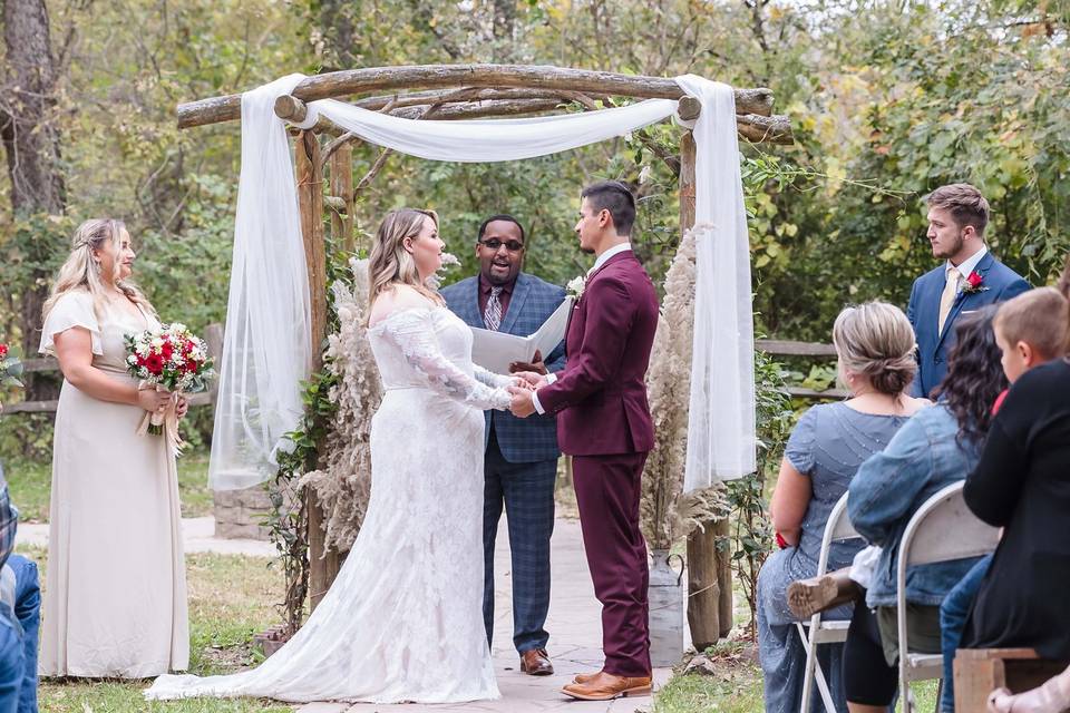 Ceremony in the courtyard