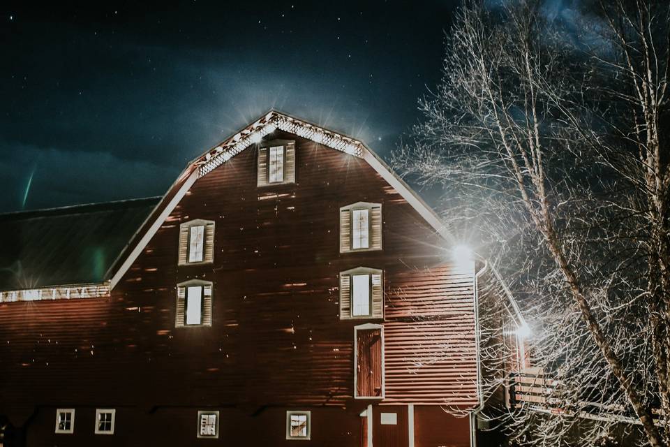 Barn at Night