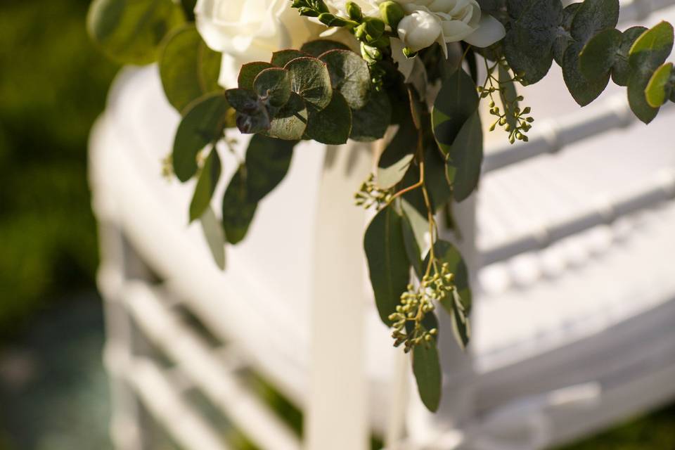 Romantic aisle decor