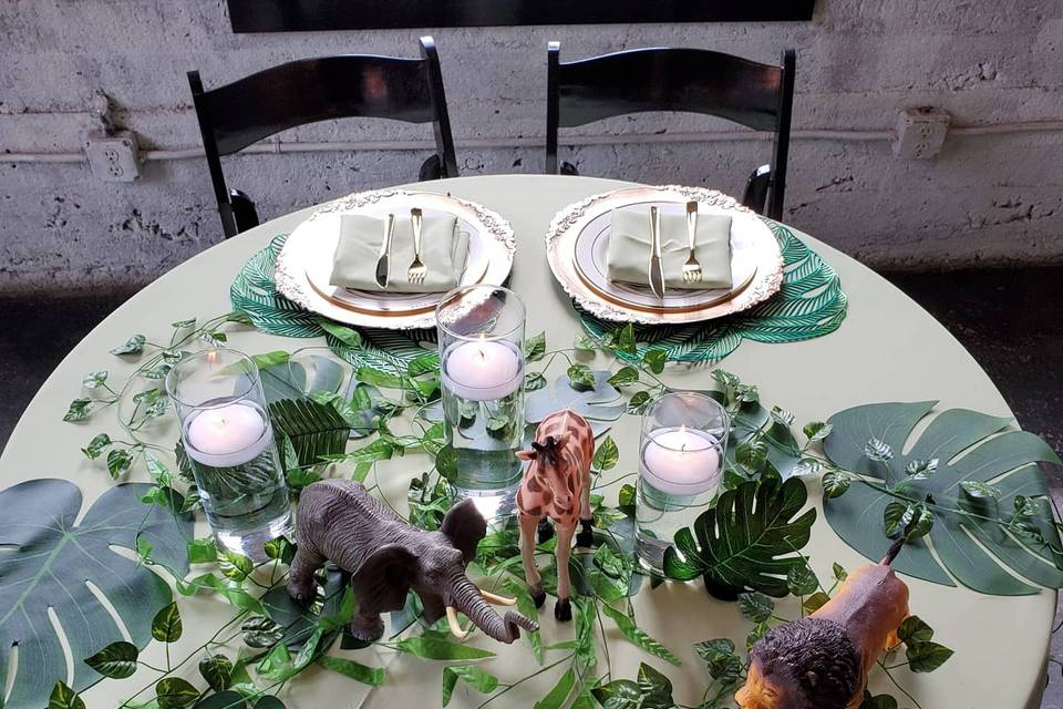 Jungle themed Baby Shower