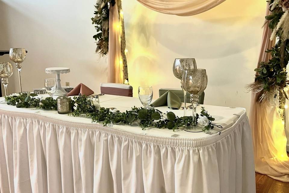 Westmore Room-Head Table