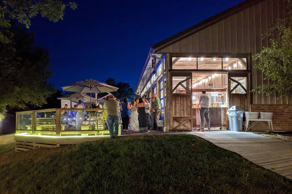 Outside Bar and Dance Area