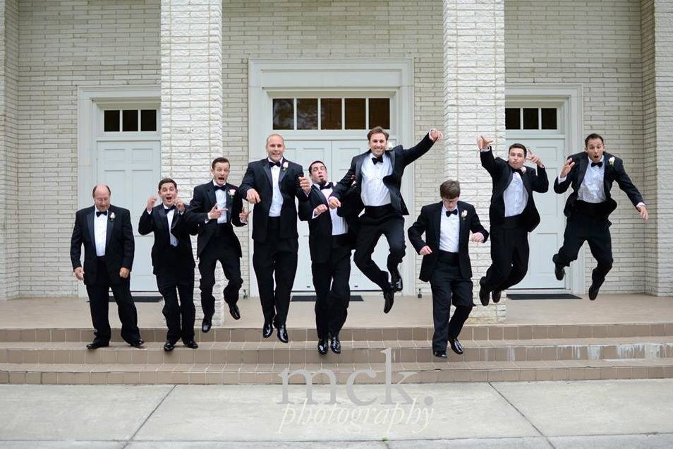 Groom and groomsmen