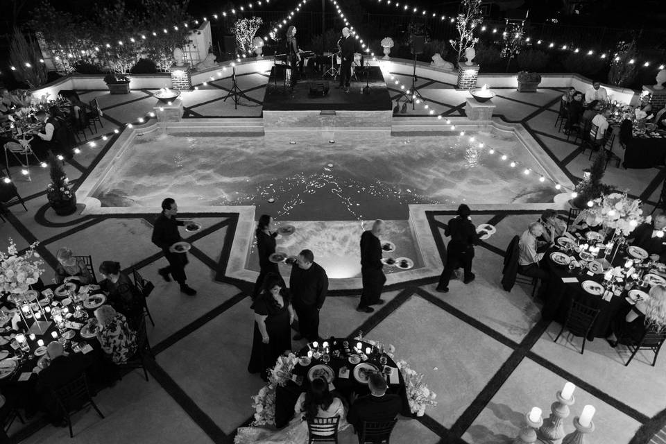 Backyard Wedding Pool Side