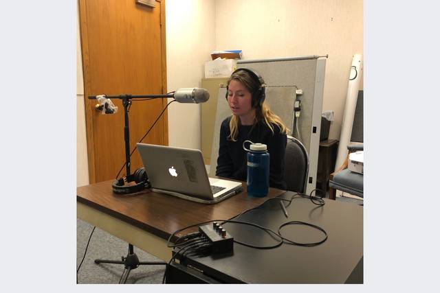 CEO Kate in the booth