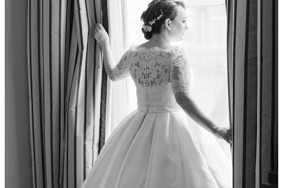 Very Unique Custom Wedding Gown for our wonderful bride Lynne Crunkleton