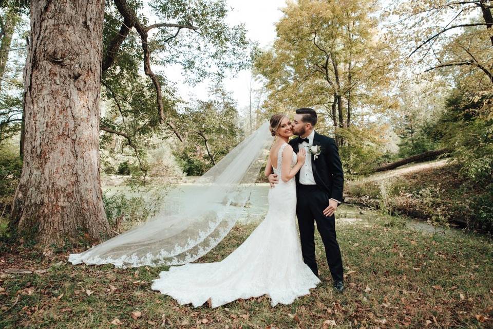 Bride and groom portrait