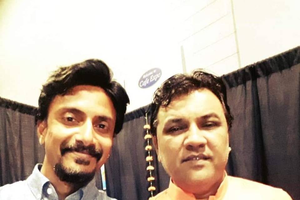 With Kirtidan Bhai