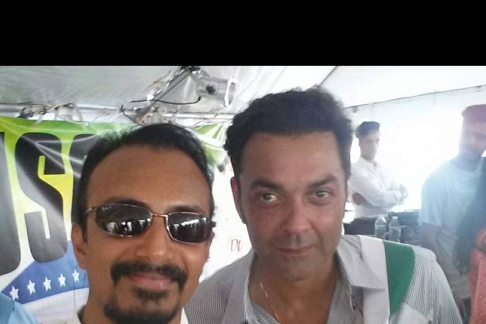 With Bobby Deol