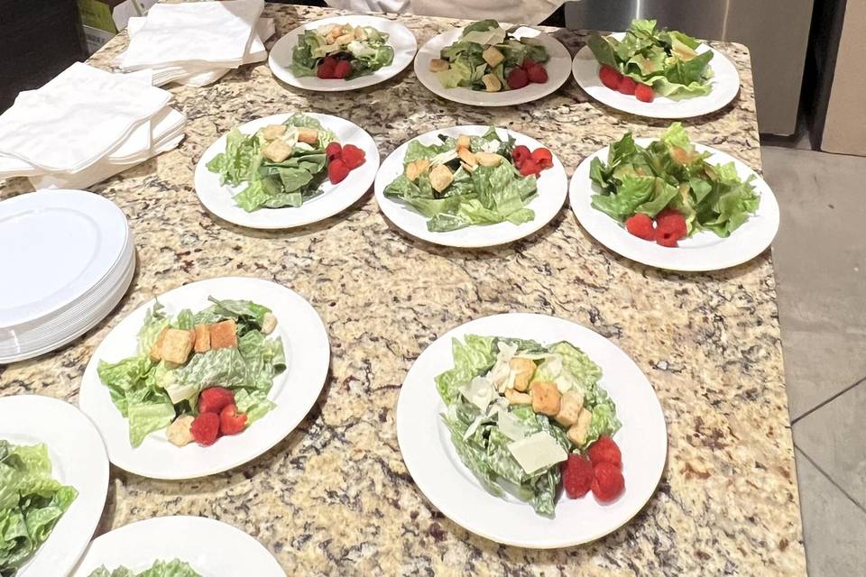 Caesar salads