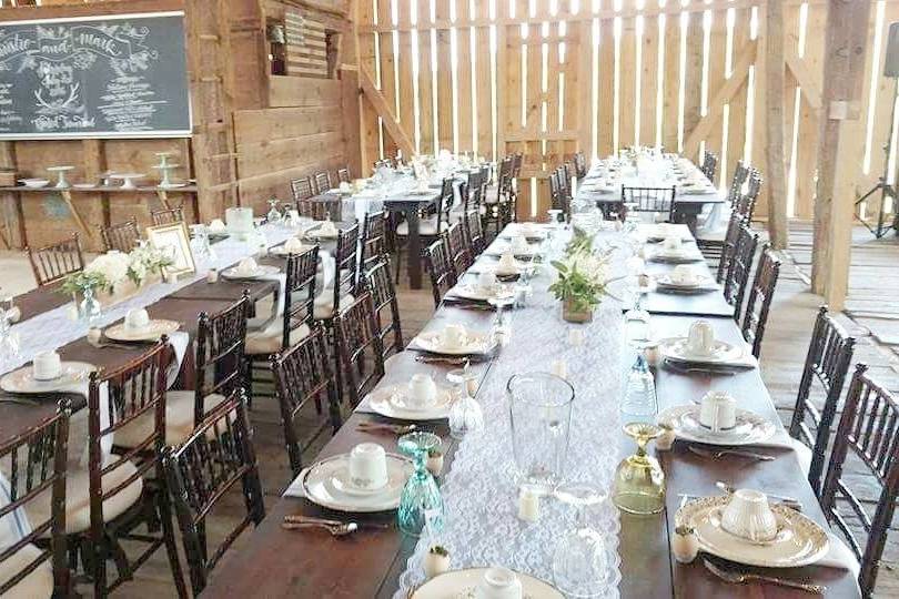 Long table set-up