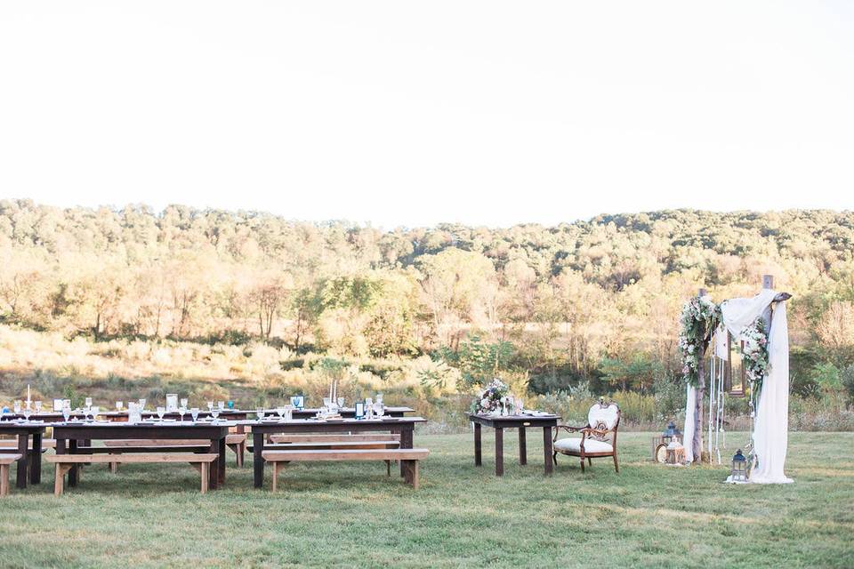 Outdoor wedding venue