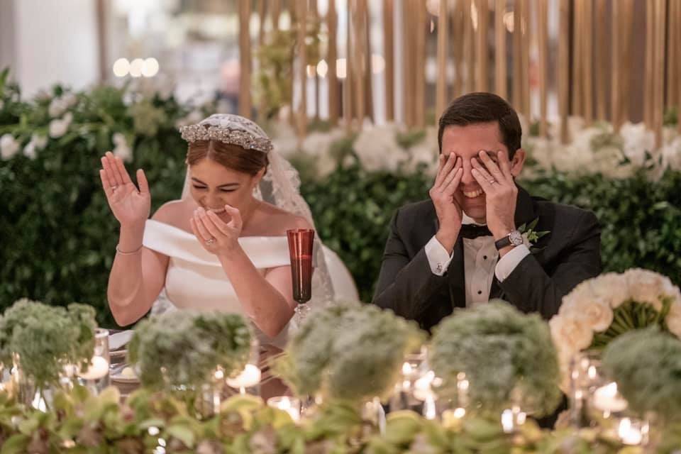 Bride and Groom Table