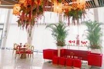 Reception Decor RED and Green