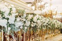 Reception Decor White and Gold