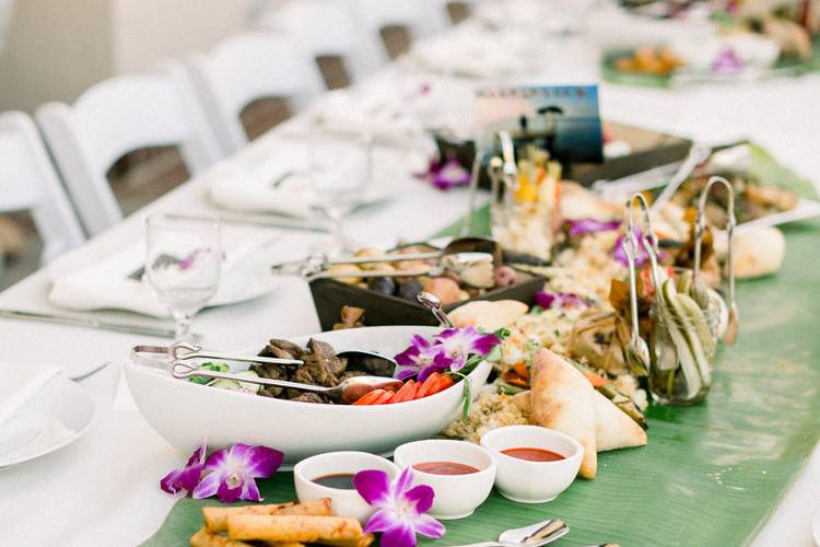 Dinner on Banana Leaves