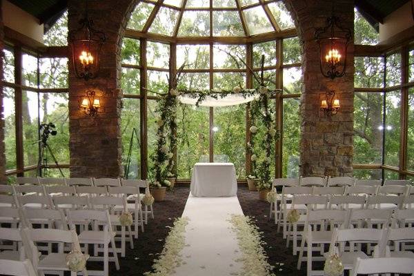 Indoor wedding ceremony