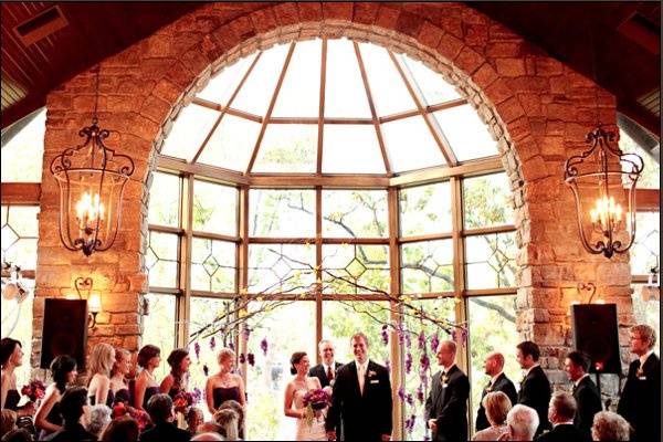 Indoor wedding ceremony