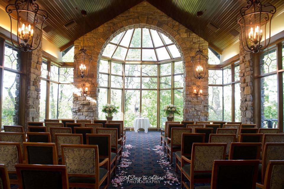 Indoor wedding ceremony