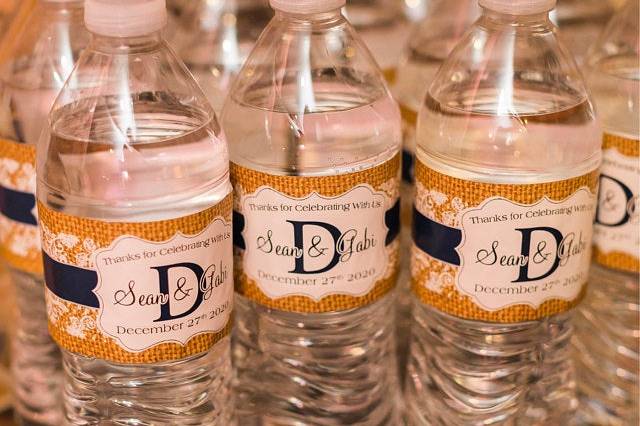 Rustic Monogram Labels