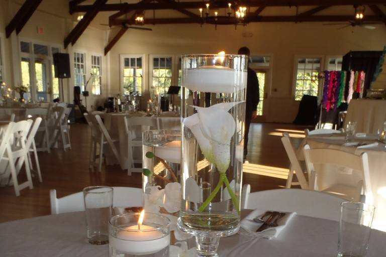 Candles centerpiece